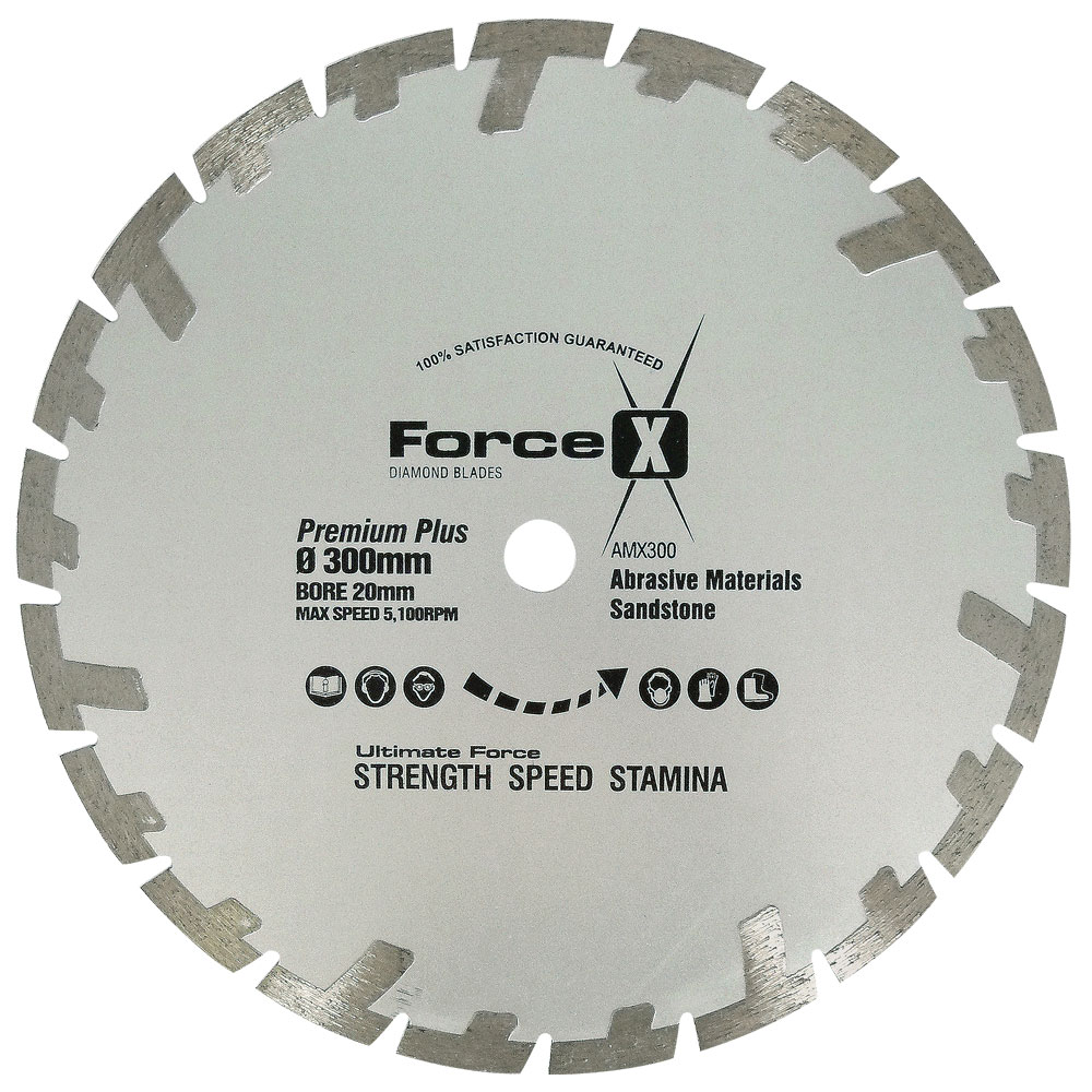 300 x 20mm Abrasive Material Diamond Blade 10mm Segment